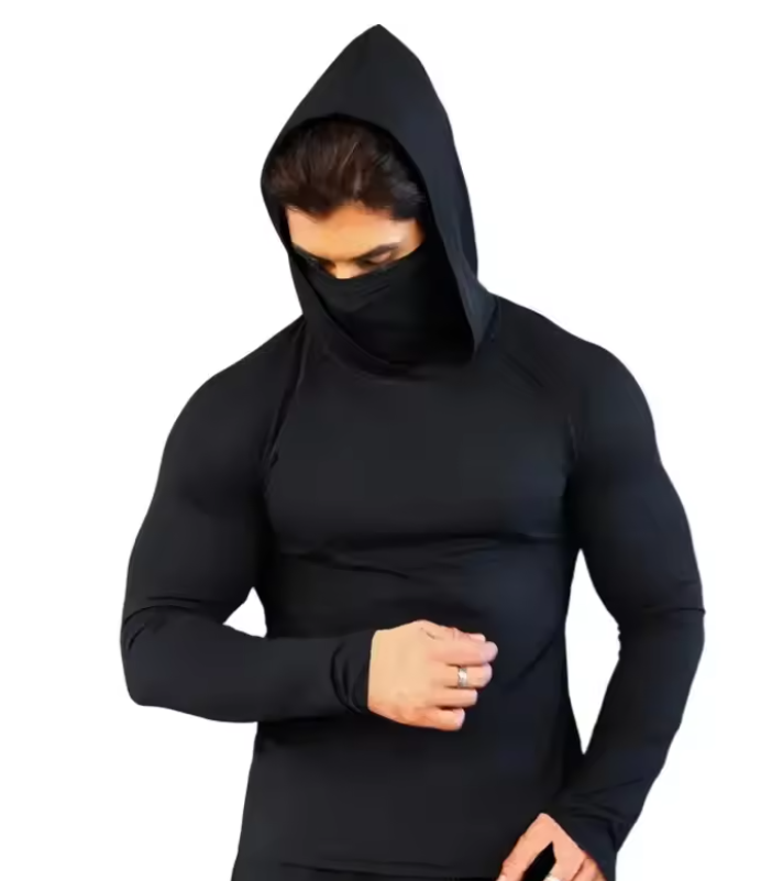 Camiseta De Capucha Y Tapabocas