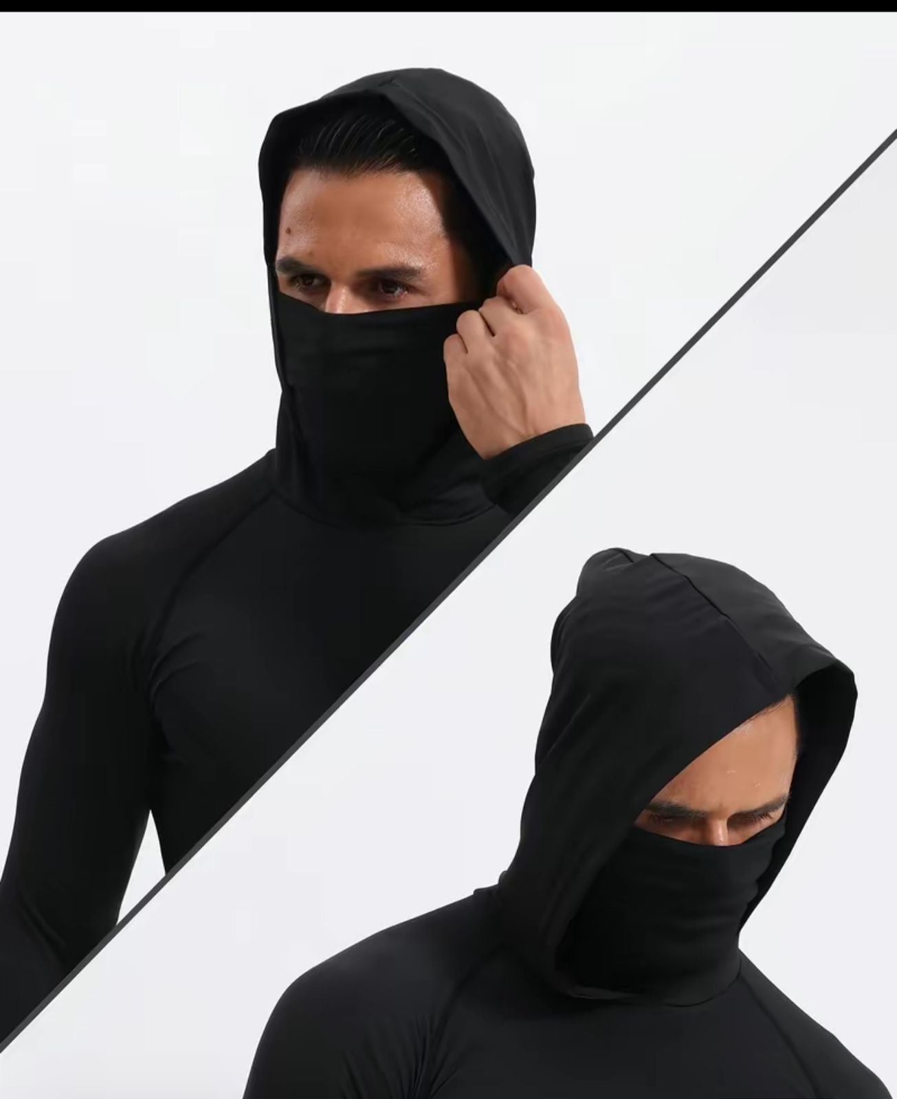 Camiseta De Capucha Y Tapabocas