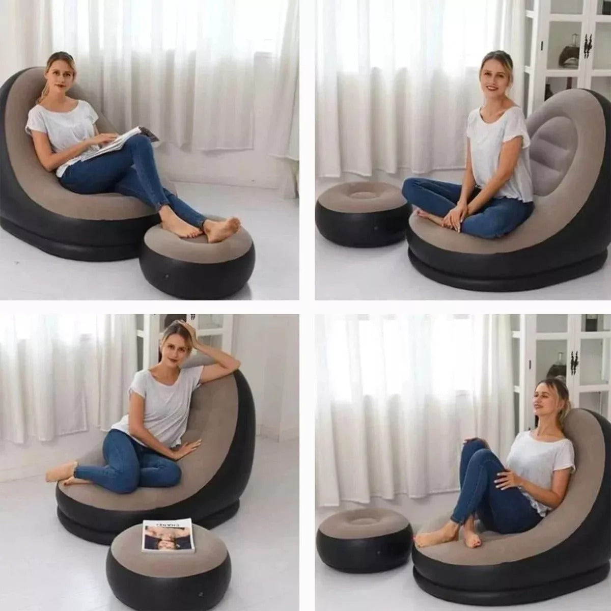 Sillones Inflables Reclinable Puff
